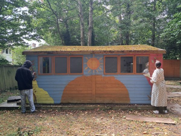 painted shed